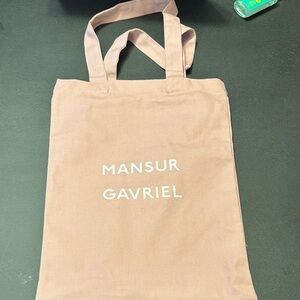 Mansur Gavriel Blush Pink Canvas Tote